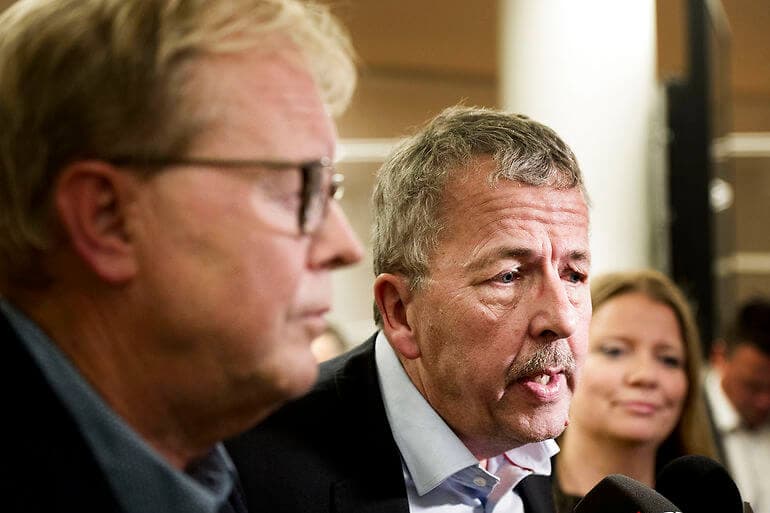 Per Møller Jensen (th.), som ved KV17 blev slået af Venstres Ulrik Wilbek i kampen om at blive borgmester, men som fik Socialdemokratiet med i konstitueringen - udenom det tidligere borgmesterparti De Konservative.