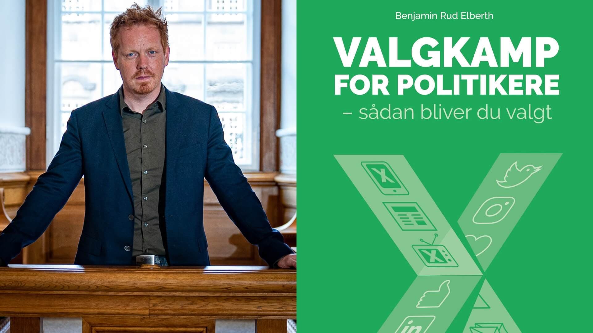 Benjamin Rud Elberth er direktør i Elberth Kommunikation. Han har blandt andet rådgivet politikere, partier, kommuner og regioner. Nu har han skrevet om bog, som skal guide politikere til de kommende valg.